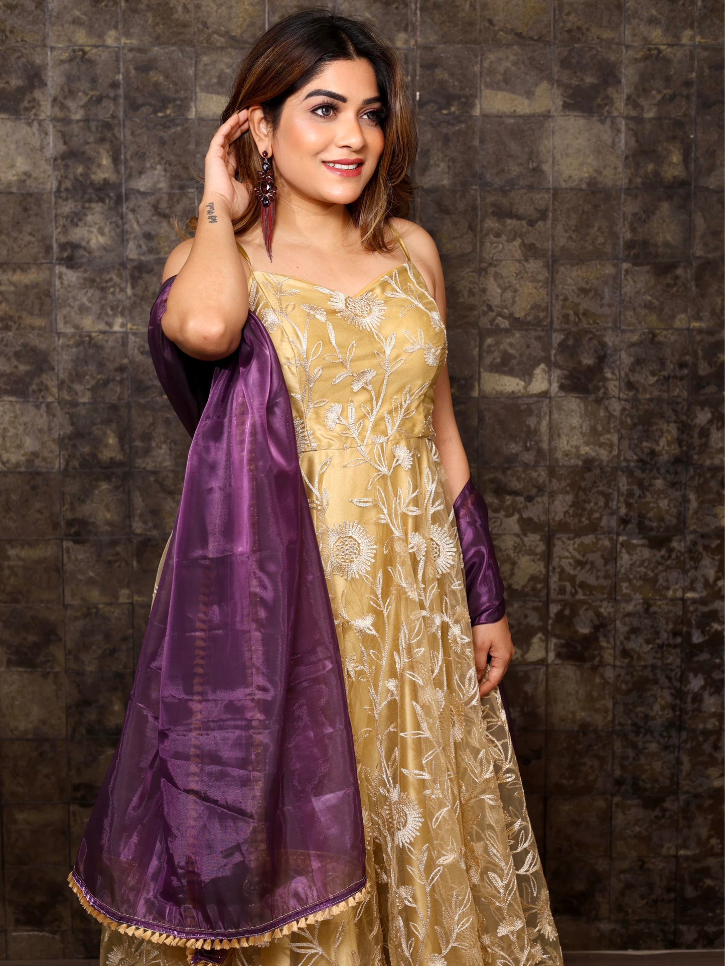 Anarkali (golden)
