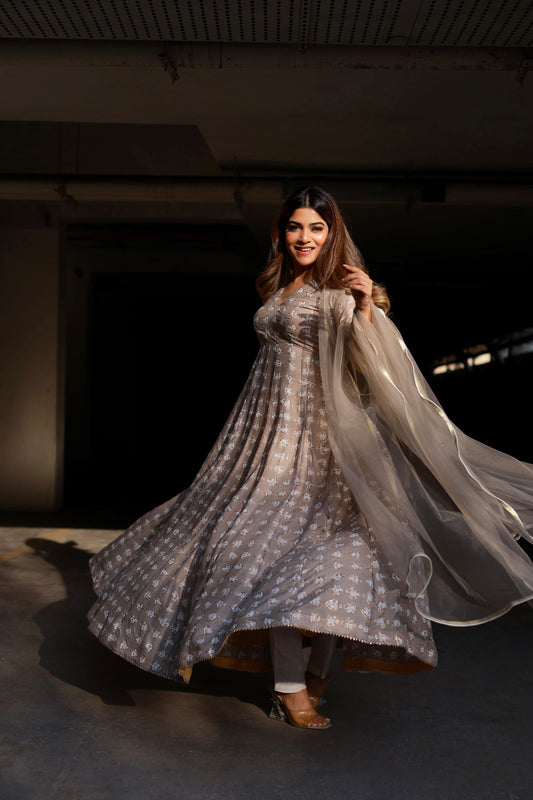 Anarkali (Gray)
