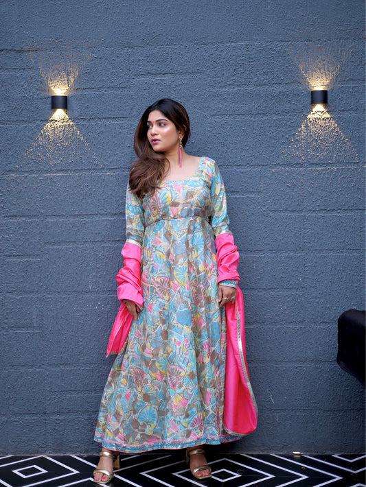 Anarkali (mixed printed)