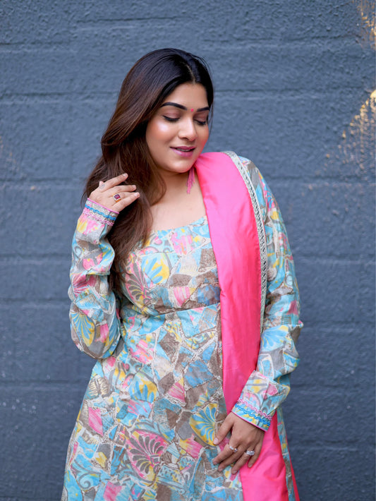 Anarkali (mixed printed)