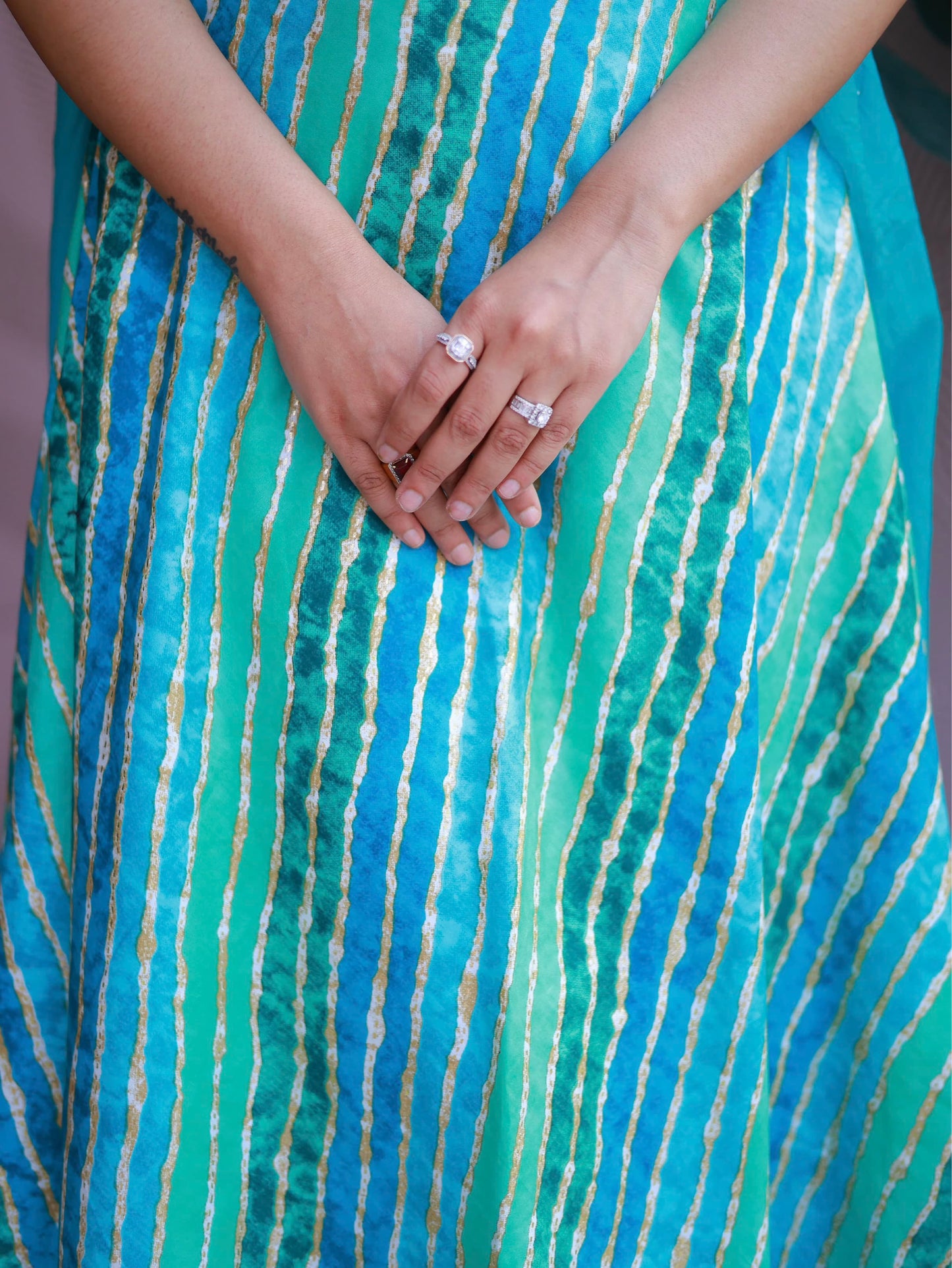 Anarkali (Skyblue)