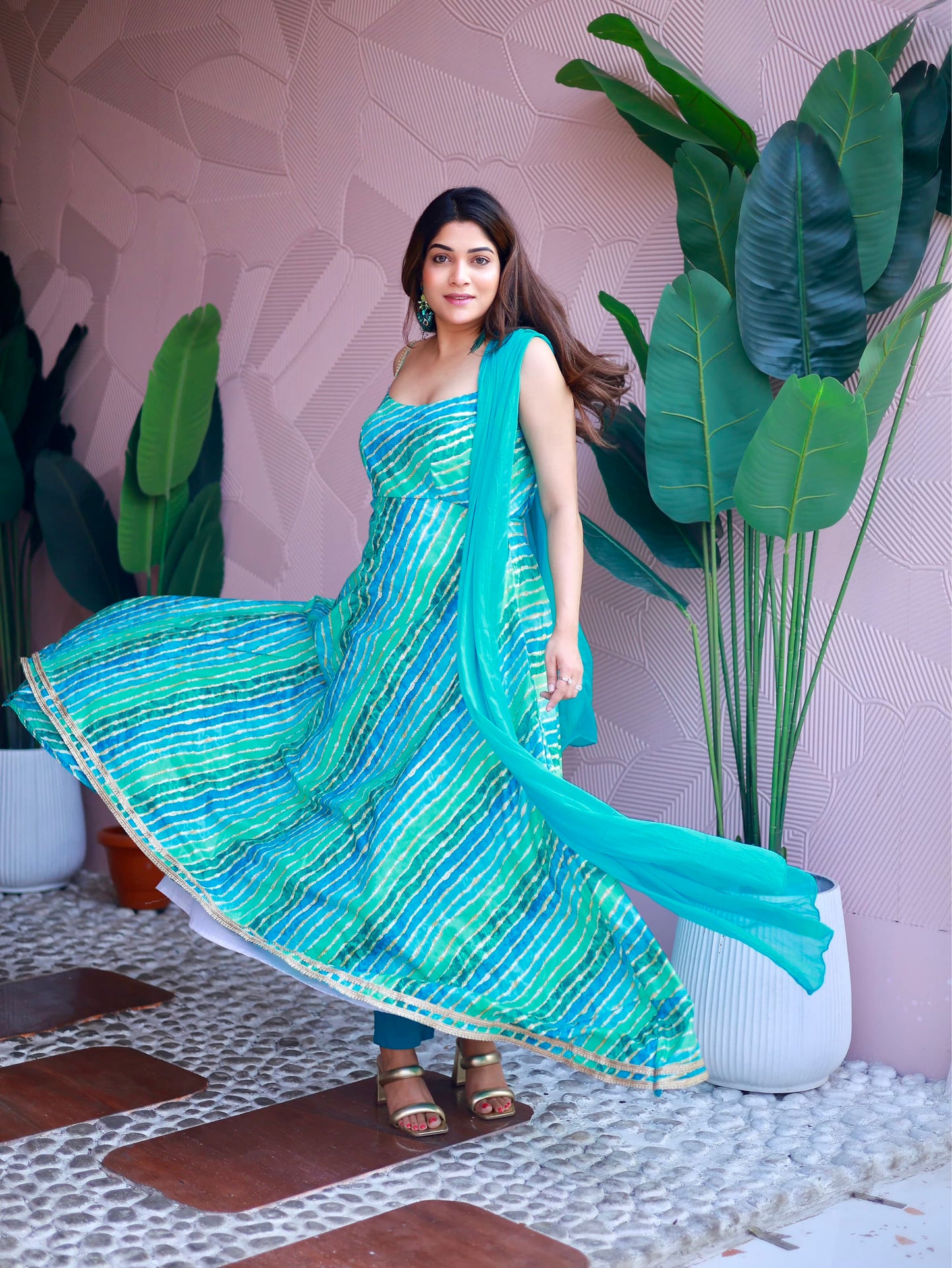 Anarkali (Skyblue)
